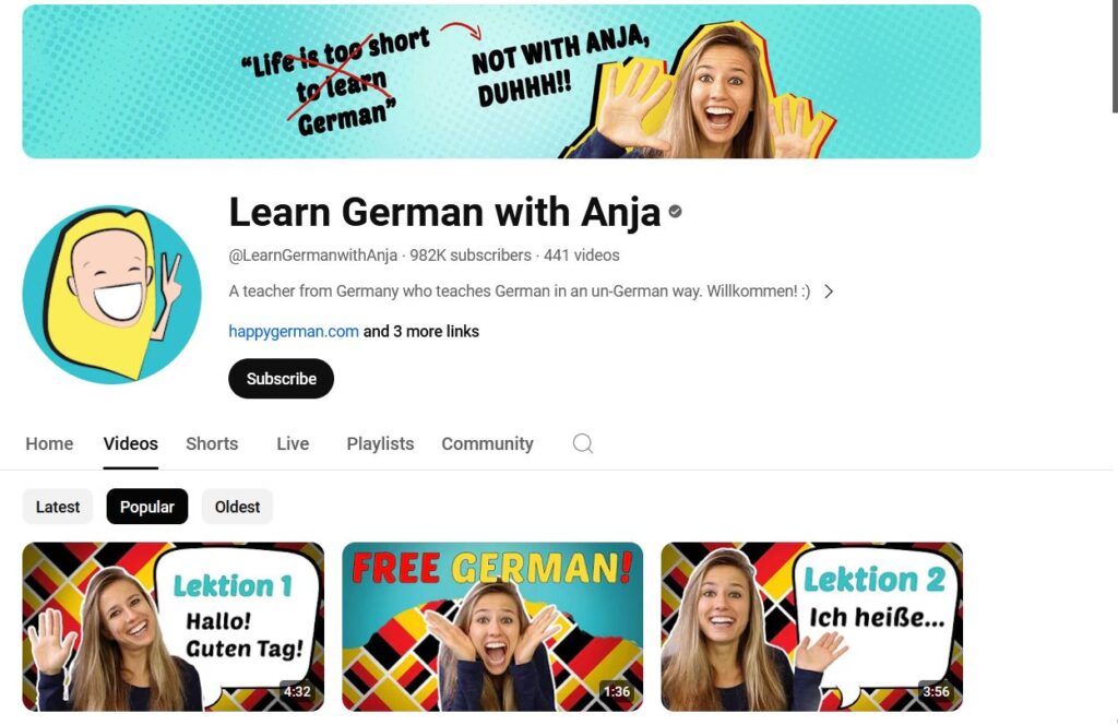 The Best YouTube Channels for Learning German – Natural Language Journey